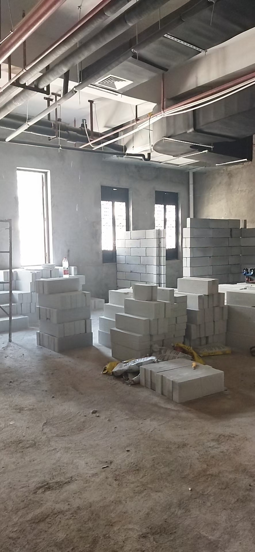 轻质砖隔墙施工场景七